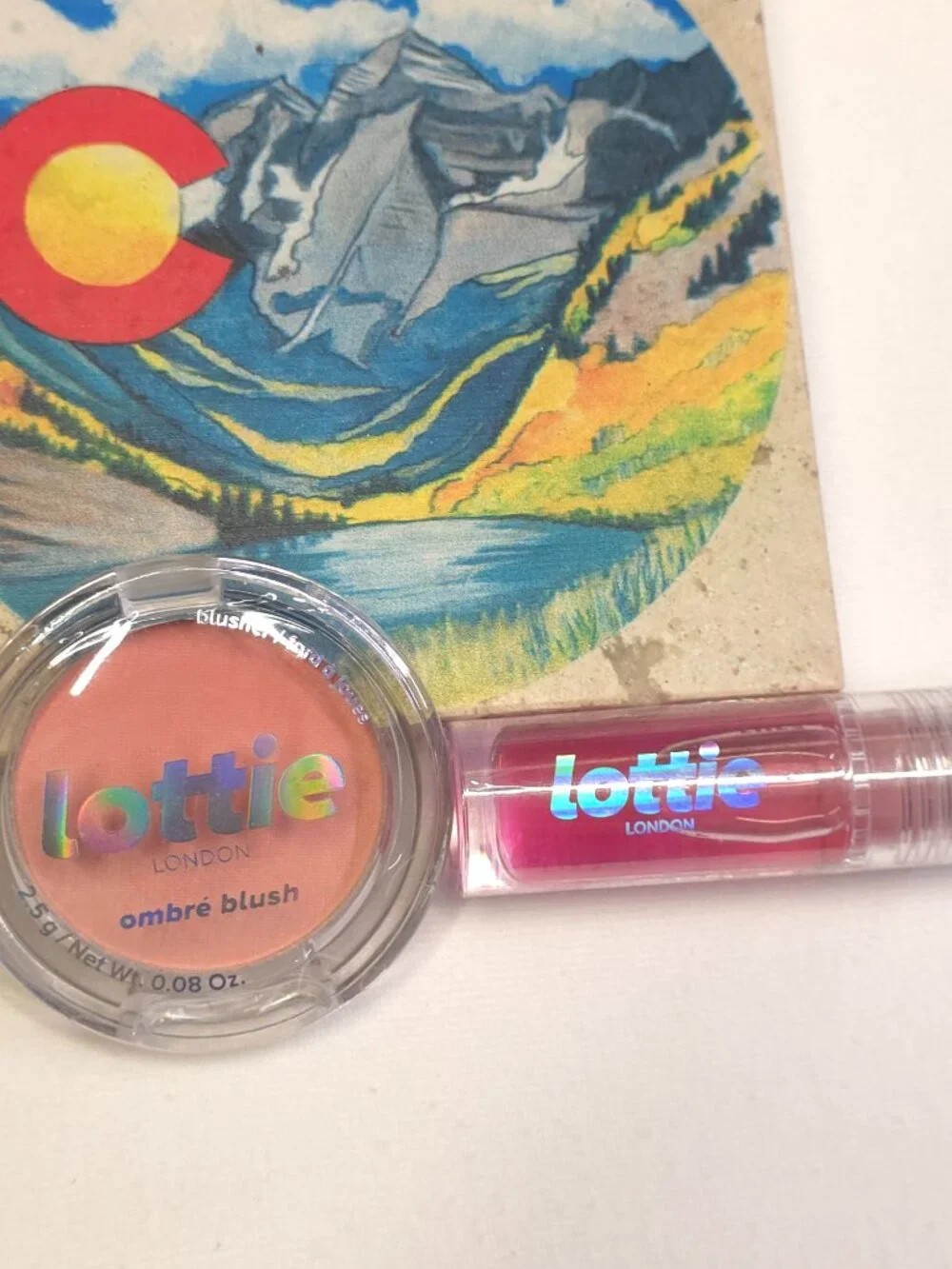 Lottie London Ombre Blush & Oil Slick Lip Oil - Exposed/Extra Cherries